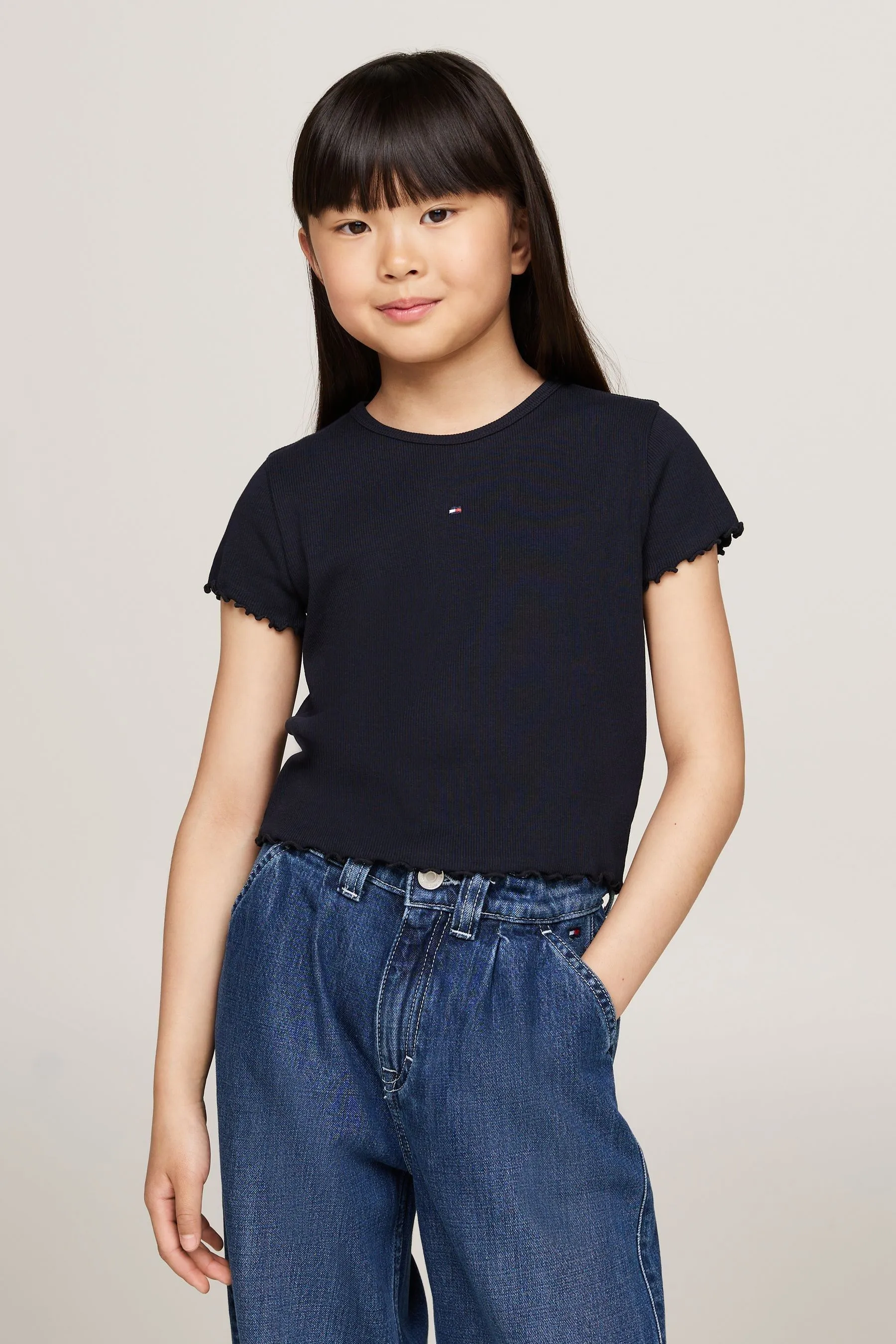 Tommy Hilfiger Blu - Essential Rib Maniche corte  Top    